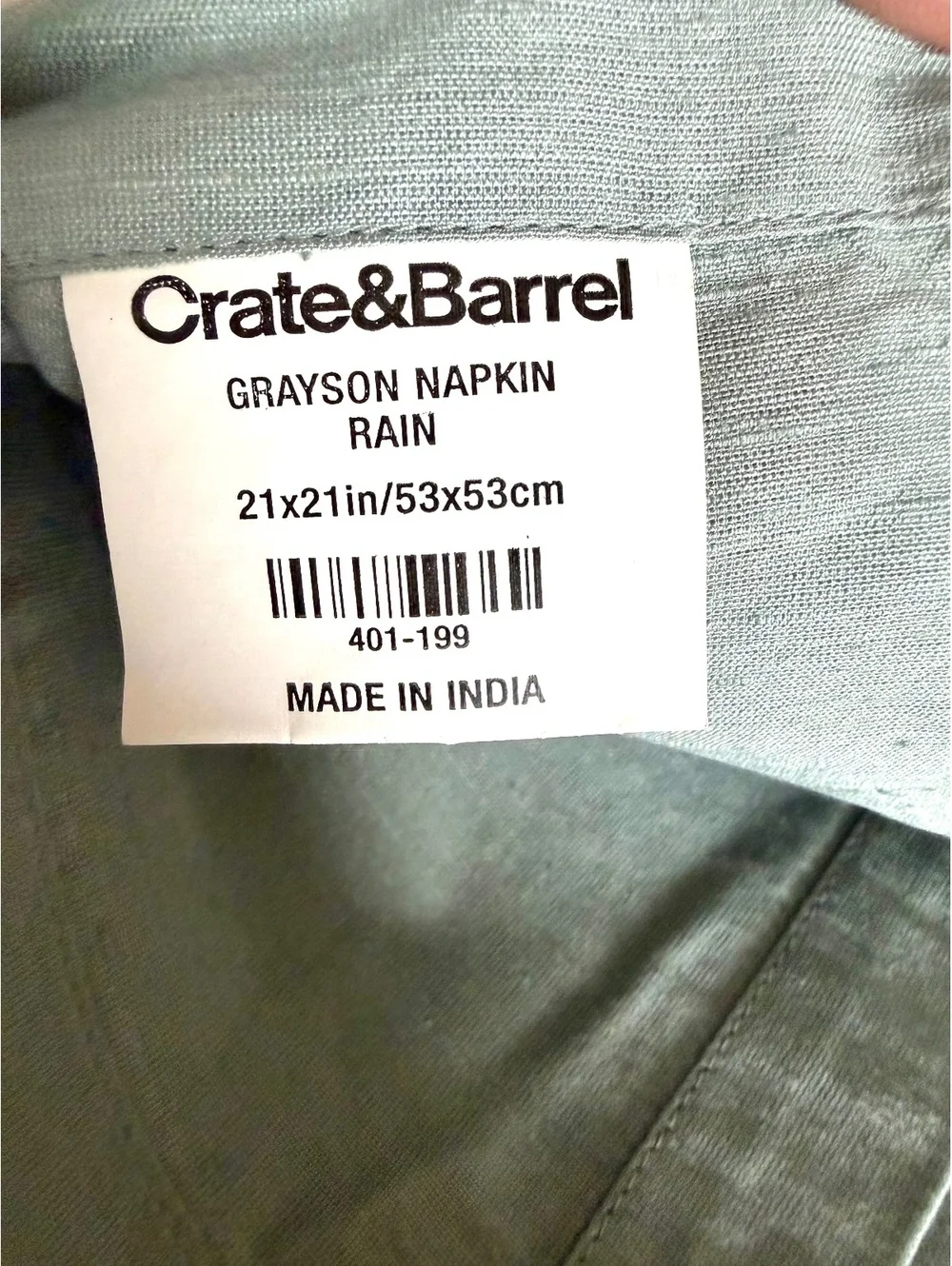 NEW Crate & Barrel Set of 5 Napkins